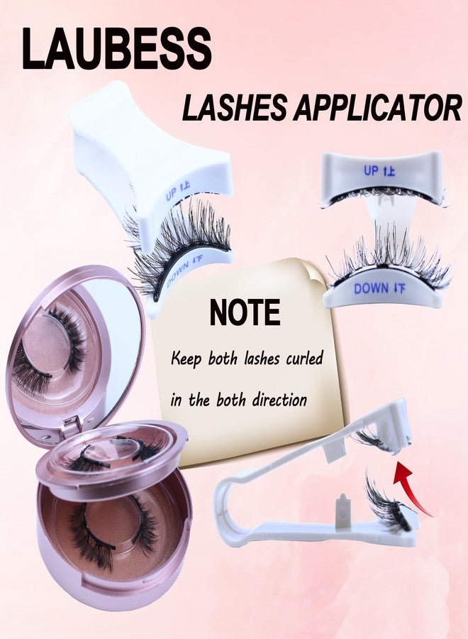 LAUBESS Magnetic Eyelashes with Applicator 2 Pair No Glue Needed Natural Look Magnetic Lashes Easy to Wear and Remove(L02/L04) - Image 2